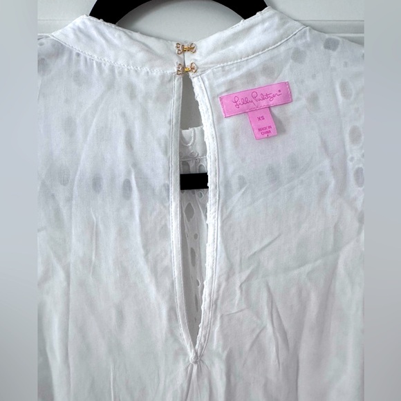 Lilly Pulitzer Indira Swing Swing Dress SZ XS Resort White Eyelet - Picture 15 of 16